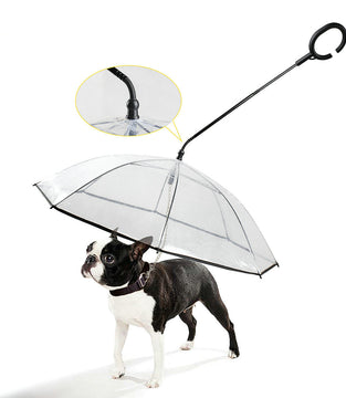 Adjustable Pet Dog Umbrella with Leash for Small Pets Dog Umbrella (Upgraded Flexible Handle)