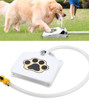 Dog Water Fountain Outdoor Dog Pet Water Dispenser Step-on Activated Sprinkler
