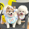 New Happy Birthday Embroidery Dog bib Pet Cat Dog bib Mouth towel