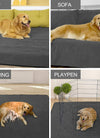 Reusable Pee Pads for Dogs Fast Absorbent Non-Slip Dog Whelping Mat for Playpen