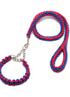 Eight-strand nylon braided dog collar leash dog chain impact blasting chain pet leash