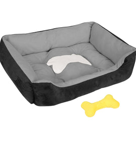 Pet Dog Bed Soft Warm Fleece Puppy Cat Bed Dog Cozy Nest Sofa Bed Cushion Mat XL Size