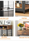 Furniture Dog Crates for small dogs Wooden Dog Kennel Dog Crate End Table, Nightstand