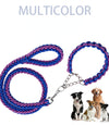 Eight-strand nylon braided dog collar leash dog chain impact blasting chain pet leash