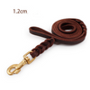 The first layer of leather dog leashes in the large dog chain demu training rope horse dog Golden Retriever dog rope