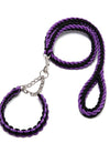 Eight-strand nylon braided dog collar leash dog chain impact blasting chain pet leash