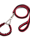 Eight-strand nylon braided dog collar leash dog chain impact blasting chain pet leash