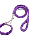 Eight-strand nylon braided dog collar leash dog chain impact blasting chain pet leash