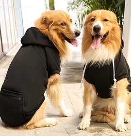 Pet Hoodie For Small Medium Large Dogs; Soft Fleece Dog Clothes With Hat & Pocket; Pet Winter Apparel