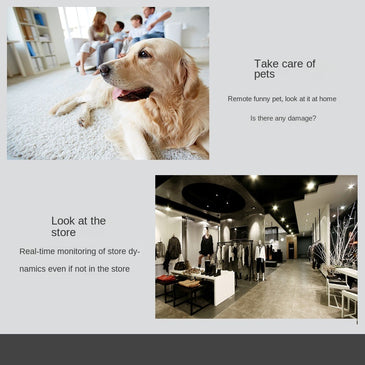 1080p WiFi pet Camera 360 Degree Home Camera with App; Night Vision; 2-Way Audio; pet camera; Motion Tracking; Sound Detection; Local&Cloud Storage