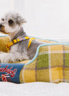 Touchdog 'Archi-Checked' Designer Plaid Oval Dog Bed