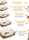 Pet Dog Bed Soft Warm Fleece Puppy Cat Bed Dog Cozy Nest Sofa Bed Cushion Mat XL Size