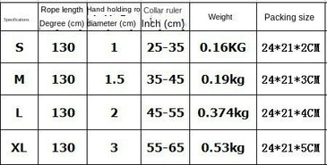 Eight-strand nylon braided dog collar leash dog chain impact blasting chain pet leash