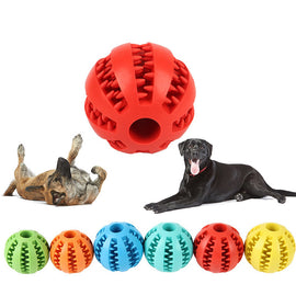 Dog Squeaky Ball Toy; Pet Chew Toy For Dog; Tooth Cleaning Ball Bite Resistant Pet Supplies