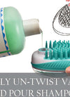 Pet Life 'Swasher' Shampoo Dispensing Massage and Bathing Brush