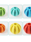 Dog Squeaky Ball Toy; Pet Chew Toy For Dog; Tooth Cleaning Ball Bite Resistant Pet Supplies