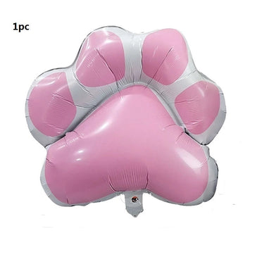 1PCS Puppy Paw Balloons Dog Paws Prints Balloons Cat Birthday Party Decorations Helium Balon 1ST Baby Shower