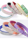 Dog Collar Crystal Glitter Rhinestone Pet Collars Zinc Alloy Buckle Collar For Small Medium Dogs Cats Chihuahua Pug Dog Collar