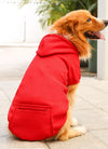 Pet Hoodie For Small Medium Large Dogs; Soft Fleece Dog Clothes With Hat & Pocket; Pet Winter Apparel