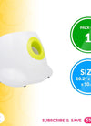 PUREVACY White Automatic Dog Ball Launcher Machine; Automatic Tennis Ball Thrower for Dogs 10.2 x 8.3 x 10.6; ABS Automatic Ball Launcher for Dogs; Pet Ball Launcher with 3 Tennis Balls