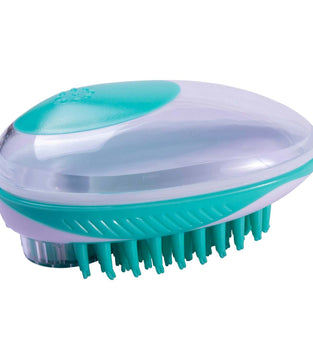 Pet Life 'Swasher' Shampoo Dispensing Massage and Bathing Brush