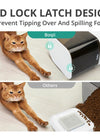 Automatic Cat Feeder, Timed Cat Feeder with APP Control, Dog Food Dispenser with Stainless Steel & Lock Lid, Up to 20 Portions 10 Meals Per Day, 30S Voice Recorder, 4L Programmable Pet Feeder