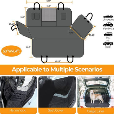 Waterproof Pet Seat Protector Dog Car Seat Cover for Back Seat