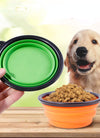 2PCS Folding Bowl Outdoor Portable Dog Bowl Drinking Bowl Dog Bowl Cat Bowl Pet accompanying Cup Dog Bowl