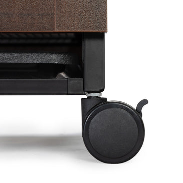 Indoor Dog Crate, Sofa Side End Table, 2-Tier Wooden Pet Cage with Removable Tray, Walnut