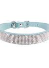 Dog Collar Crystal Glitter Rhinestone Pet Collars Zinc Alloy Buckle Collar For Small Medium Dogs Cats Chihuahua Pug Dog Collar